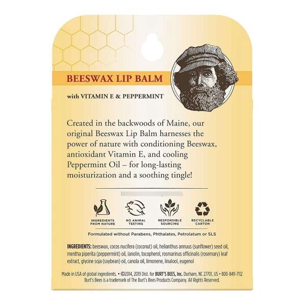 Set Regalo Navideño Burt's Beeswax Bounty 4 Bálsamos Labial - Image 3