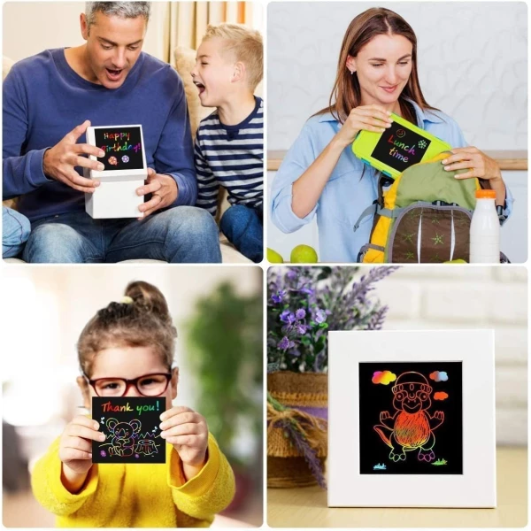 Mini Notas De Papel Mágicas Con Diseño Arcoíris 125pzas Zmlm - Image 2