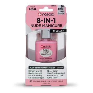 Nail-aid Manicura Desnuda 8 En 1, Transparente Francés 15 Ml