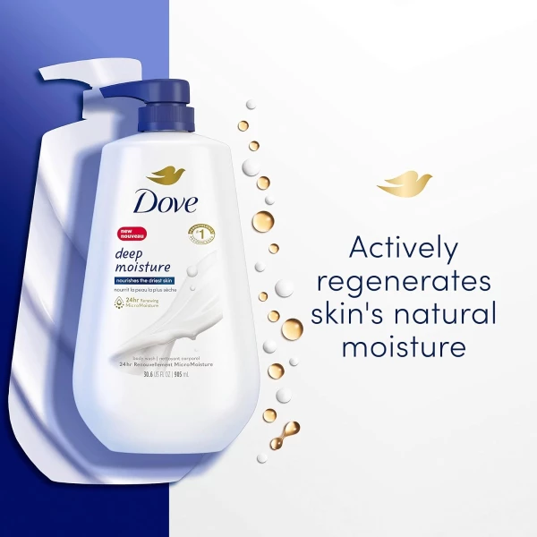 Dove Jabón Corporal, Humectación Profunda 905ml - Image 3