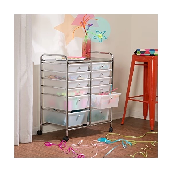 Canasta De Almacenaje Y Organizador Con 12 Cajones De Plasti - Image 4