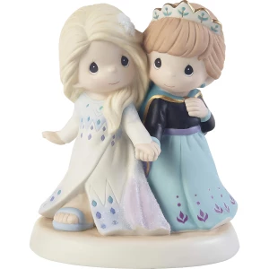 Precious Moments Disney Figura De Frozen, Elsa Y Anna, 15 Cm