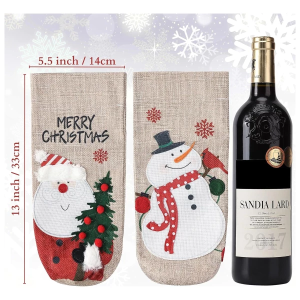 Mr. Pen - Bolsas De Vino De Navidad, Paquete De 2 - Image 3