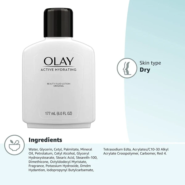 Olay Active Hydrating Loción Hidratante 6oz 177ml Tipo De Piel Toda - Image 5