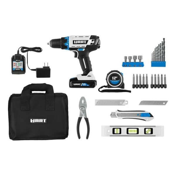 Hart Kit Taladro Inalámbrico 20 V, 1 Bateria/cargador 36 Pzs - Image 2