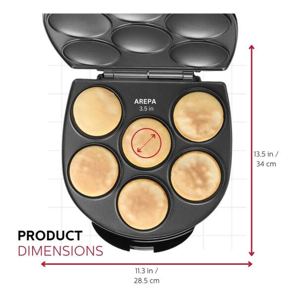 Holstein Housewares Maquina Para Hacer 6 Arepas En 7min 120v - Image 4