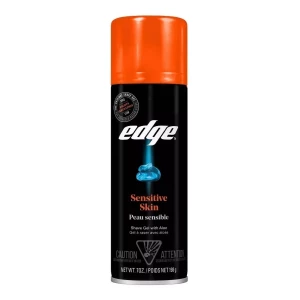 Edge Gel De Afeitado Para Hombres, Piel Sensible, Con Aloe