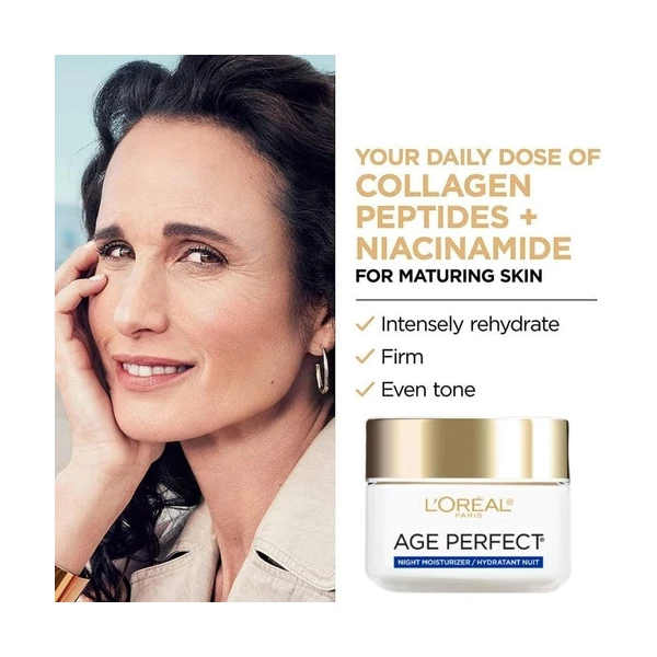 Crema Facial Antienvejecimiento L'oreal, De Noche 70g Tipo De Piel Maduras - Image 3