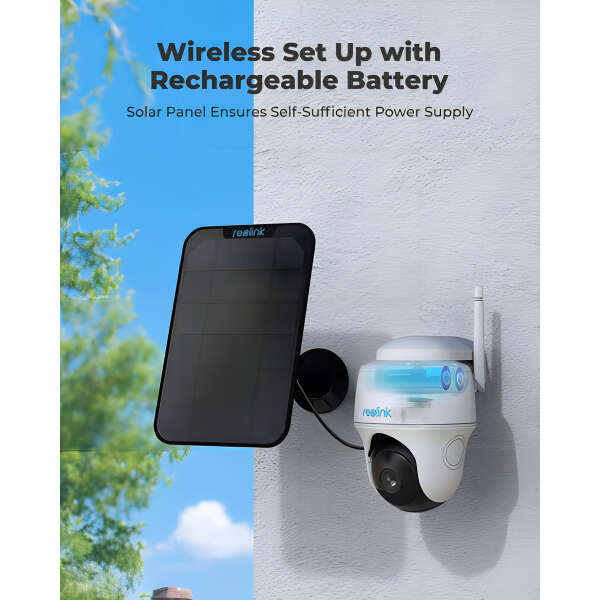 Cámara Seguridad Exteriores, Wifi Energía Solar, Alexa/googl Color Blanco - Image 2