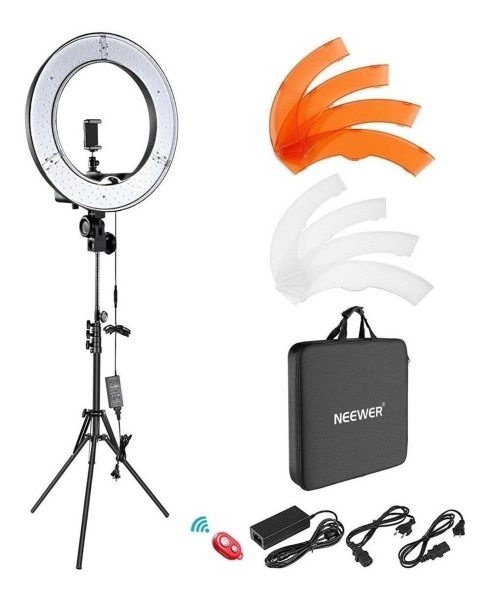 Aro De Luz Led Neewer 10088612 Color Blanca Fría 127v - Image 2