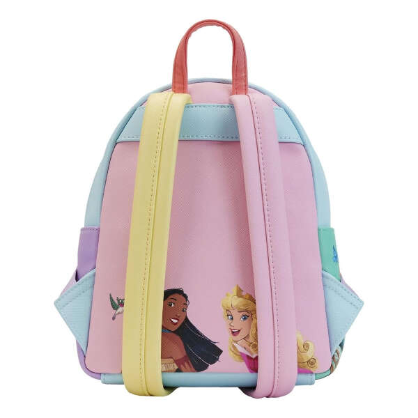 Loungefly Disney - Mini Mochila De Princesas, Bolsillo Triple, Color Azul Color Azul Claro Diseño De La Tela Lisa - Image 2