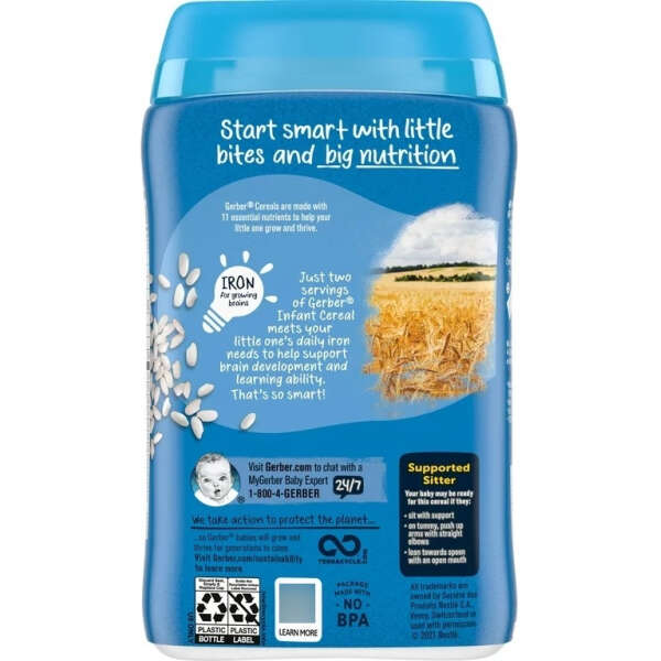Gerber, Cereal Para Bebés De Arroz 226g - Image 2