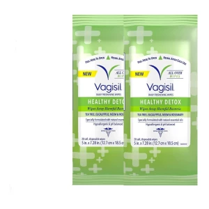 Vagisil Toallitas Íntimas Femeninas Healthy Detox 40 Unid