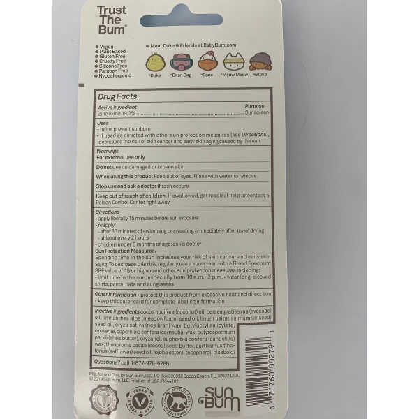 Baby Bum Spf 50 Protector Solar Cara Stick 0.45 Oz (13 G) - Image 3