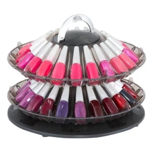Dompel Expositor Giratorio De Esmalte De Uñas, 2 Estantes