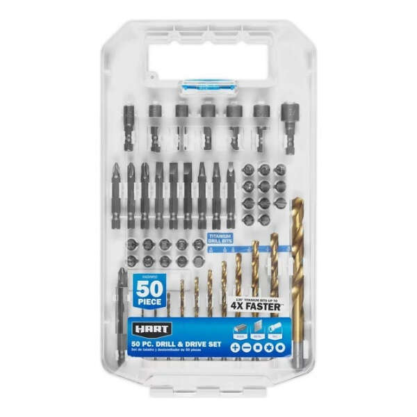Hart Kit De 3 Herramientas De 20 V, (2) Baterías, 50 Piezas - Image 5