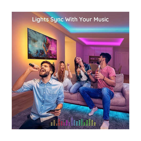 Tira De Luces Led Wifi Funciona Con Alexa, Google Home, 10m. Color De La Luz Multicolor - Image 5