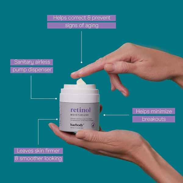 Baebody Crema Hidratante Con Retinol, 1.7 Onzas - Image 2