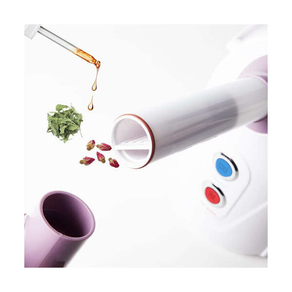 Googooms - Vaporizador Facial Nano, Con Kit De Spa Color Blanco Y Morado - Image 2