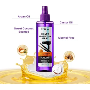 Kiss Protector Térmico Red Ultra Queratina Hidratación 177ml - Image 3