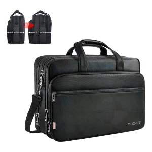 Maletín Portafolio Para Laptop De 17 In Hombre Impermeable Ytonet 108500blk Negro