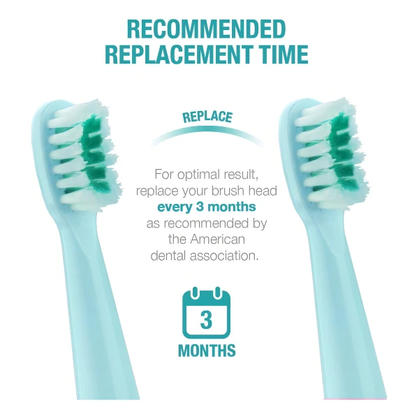 Vekkia 4-pack De Repuesto Cabezas De Cepillo De Dientes Color Azul Claro - Image 5