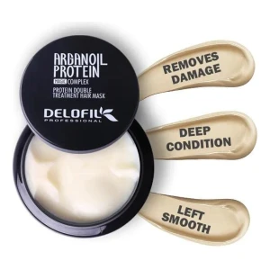 Delofil Mascarilla Aceite De Argán Para Cabello Seco 500ml - Image 2