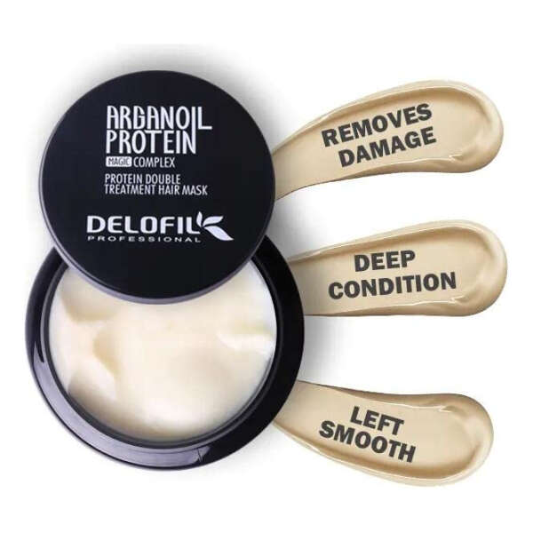 Delofil Mascarilla Aceite De Argán Para Cabello Seco 500ml - Image 2