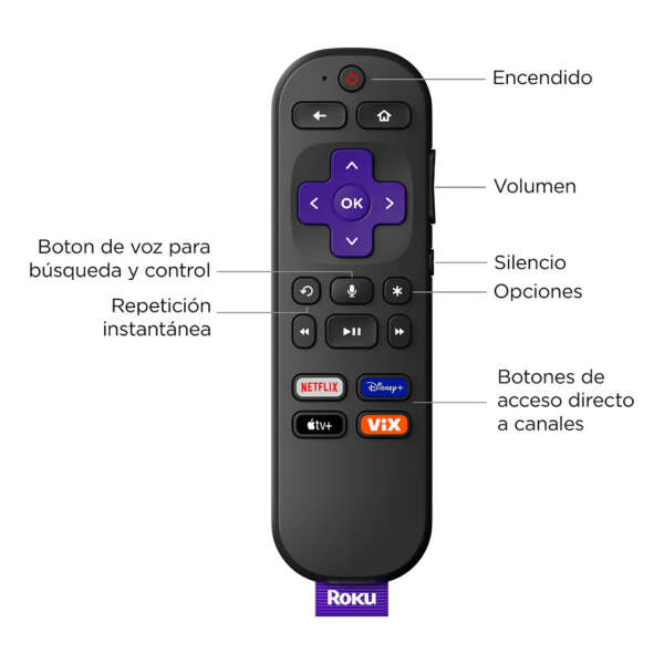Roku Streaming Stick 4k Modelo 3820 Color Negro - Image 3