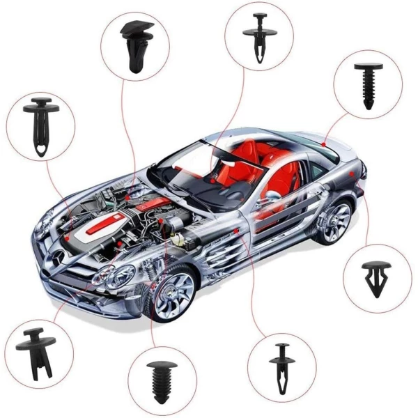 Uolor Remaches A Presión Surtidos, Para Interiores De Auto - Image 2