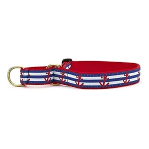 Hasta Anclajes Pais Aweigh Collar De Perro Color Rojo