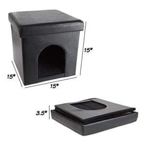 Cama Para Mascotas De Petmaker, Otomana, Plegable, Multiusos - Image 2