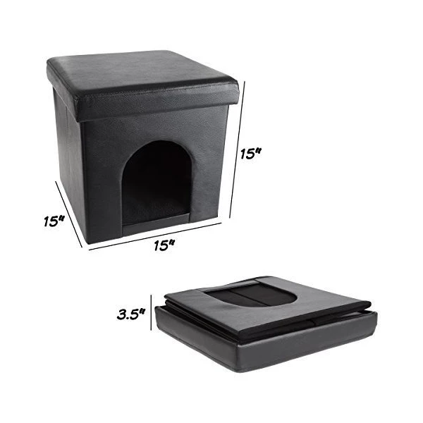 Cama Para Mascotas De Petmaker, Otomana, Plegable, Multiusos - Image 2