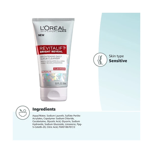 Exfoliante Ácido Glicólico 150ml L'oreal Paris Revitalift Momento De Aplicación Día Tipo De Piel Sensible - Image 4
