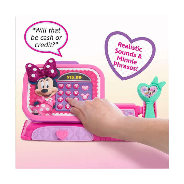 Disney Just Play (R) Caja Registradora Minnie Mouse Mimi Ev Color Rosa - Image 3