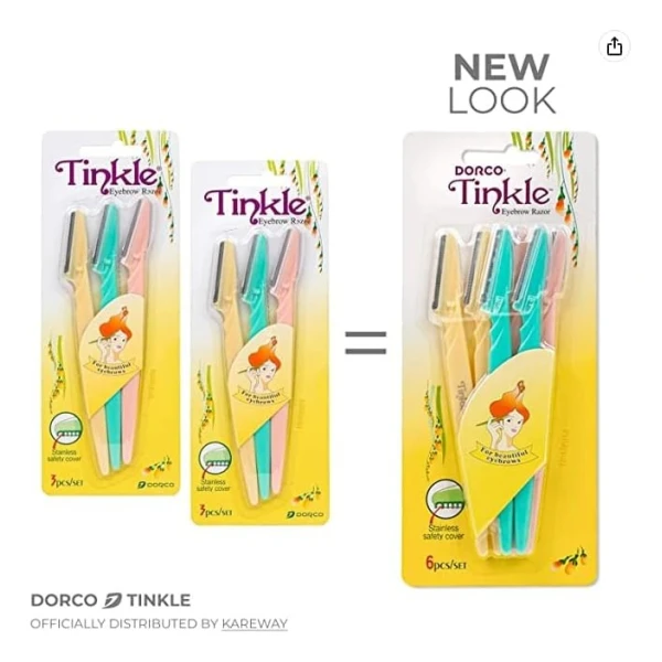 Tinkle Navajas Para Cejas Pack 2 Cajas (6 Navajas En Total) - Image 3