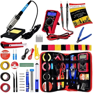 Kit De Soldadura Soldador De Hierro Ajustable, Multímetro
