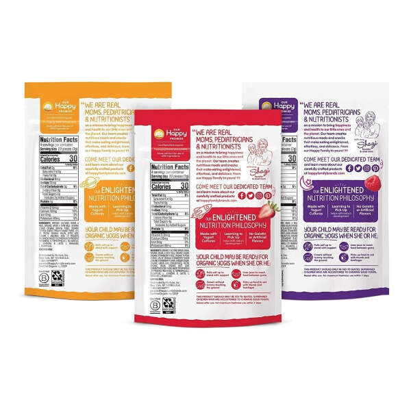 Snack Yogur Orgánico Bebés Y Niños Happy Baby Organic Yogis - Image 3