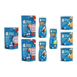 Gerber Snacks Variados Para Bebes Yogurt,lil Crunchies,puffs