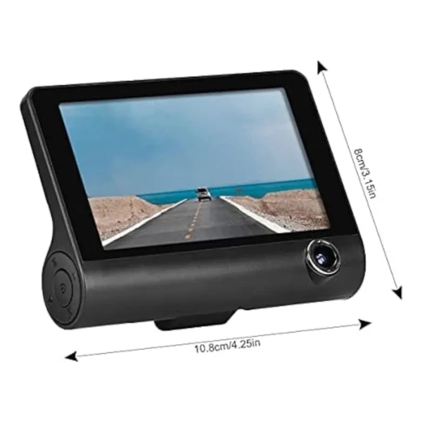 Gnolkee Dashcam Con 3 Cámaras, Grabadora De Conducción J503 - Image 3