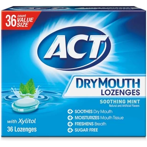 Cuidado Bucal Boca Seca Y Mal Aliento Sabor Menta 36unid Act
