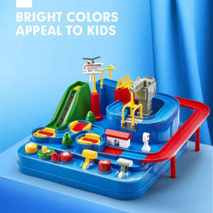 Cubicfun Juguete Pista De Carreras Para Niños, Educativo Color Azul - Image 3