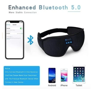 Auriculares Para Dormir Máscara Ojo 3d Inalámbrica Bluetooth Color Negro N/a - Image 5