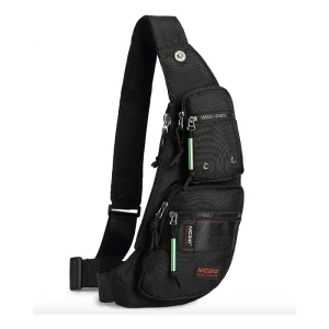 Bolso Honda Nicgid Mochila Bandolera Para Hombre Lysb01mz3hk Color Negro3 Diseño De La Tela Liso