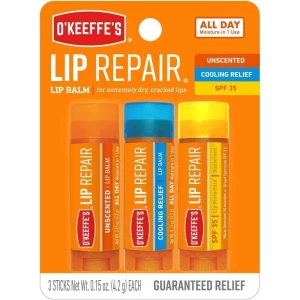 O'keeffe's Bálsamo Labial Reparador De Labios Pack 3