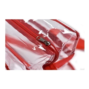 Bolso Tote Transparente Aprobado Por El Estadio Nfl - Tirant Color Rojo Diseño De La Tela Liso - Image 4