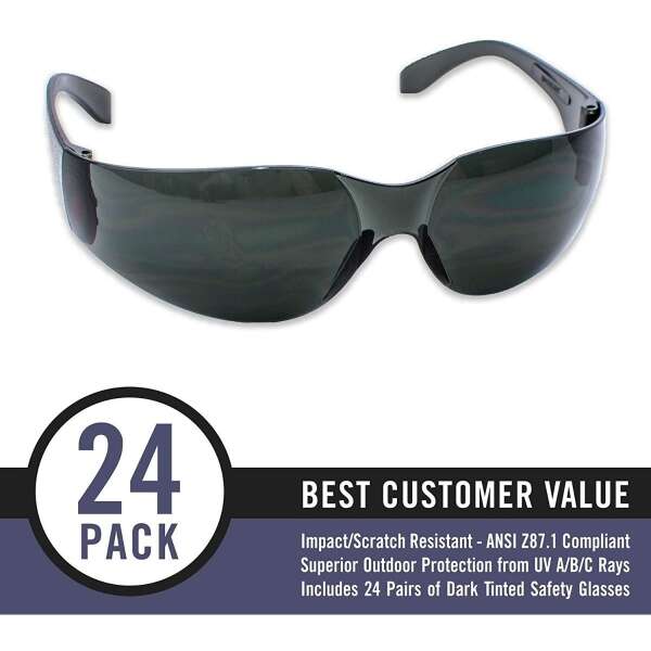 Aqulius Gafas De Seguridad Antirreflejantes Uv Paquete De 24 - Image 2