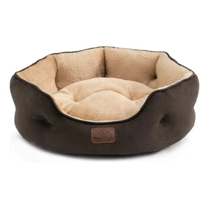 Bedsure - Cama Lavable Para Perros Y Gatos Pequeños Color Marrón Diseño Pequeña - Image 3