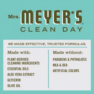 Mrs. Meyer's Jabón Para Manos, Aceites Esenciales, Albahaca - Image 3