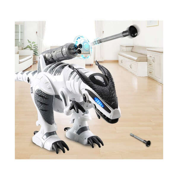 Fistone Rc Robot Dinosaurio Inteligente Inteligente Intelige Color Blanco - Image 3